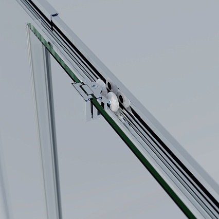 Душевая дверь Vincea Рапид-Н (Rapid-N) VDS-3RN10/11CL 100/110x195 хром, прозрачная