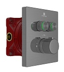 Смеситель для душа Vincea VSCV-321T-MGM термостат, вороненая сталь