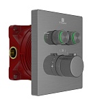 Смеситель для душа Vincea VSCV-321T-MGM термостат, вороненая сталь
