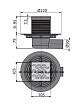 Трап для душа Alcaplast APV102 105x105/50 выпуск боковой, гидрозатвор