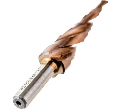 Сверло ступенчатое HSS CO (9 ступеней; 4-12 мм) Messer 23-09-412