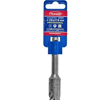 Бур по бетону Tsunami PROFESSIONAL Cross 20х310/255 мм, SDS-plus T10610300020310