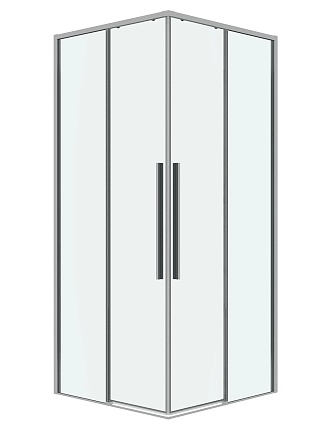 Душевой уголок Grossman Galaxy 300.K33.01.1010.10.00 100x100 прозрачный, хром