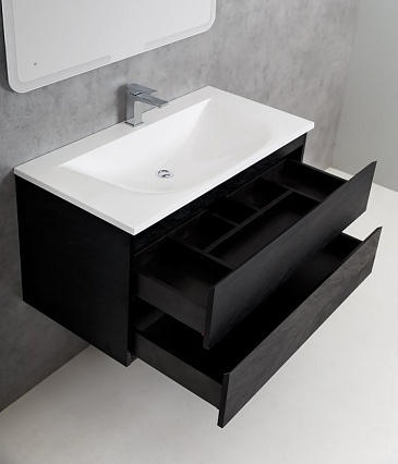 Мебель для ванной Cezares Molveno 100 см Nero