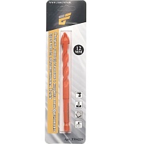 Сверло по бетону 4-грани, 12 мм, Победит наконечник, хвостовик шестигранник 1/4&quot;HEX - E TORGWIN T554229