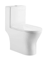 Унитаз-компакт Aquatek Гелиос AQ2816T-00 безободковый, смыв торнадо, с микролифтом