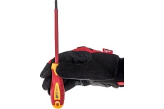 Диэлектрическая шлицевая отвертка 5.5х1.0х125 Kraft KT 700428