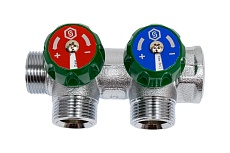 Регулирующий коллектор STOUT 3/4, 2 отвода 3/4ЕК SMB-6850-343402 RG008UJF3O1AHM