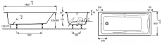Акриловая ванна Jacob Delafon Odeon Up 180x80