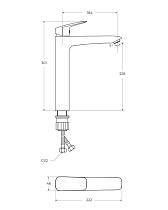 Смеситель для раковины BelBagno Due DUE-LMC-CRM-W0 хром