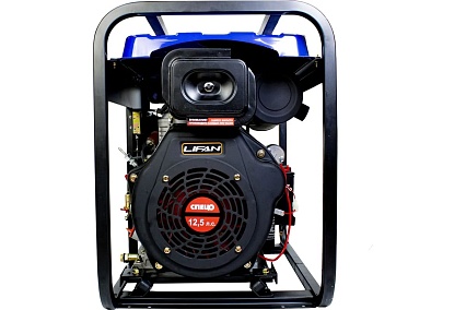 Дизельный генератор Спец SD-8500E4 1 фаза, 6,8/7,0 кВт, бак 12,5 л, медный альтернатор, электростартер, аккумулятор 28 Ач, колеса 4 шт, розетки 2x16 А, 1x32 А, провода 12 В, 3 вилки СПЕЦ-4058