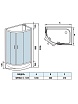 Душевая кабина WeltWasser WW500 WERRA XL 1201 L 120x90 хром, прозрачное 10000014051