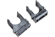 Крепеж-клипса для трубы Electraline пвх, цвет серебр. век 10 шт BTK1-16-11-10