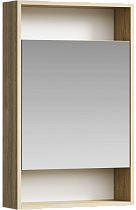 Зеркальный шкаф Aqwella City 50 см дуб балтийский, SIT0405DB