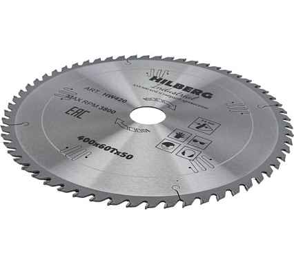 Диск пильный по дереву Industrial (400х50 мм; 60Т) Hilberg HW420