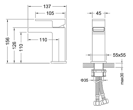 Смеситель для раковины Timo Selene 2161/00F хром