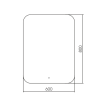 Зеркало Art&Max Modica 60x80 с подсветкой, AM-Mod-600-800-DS-F