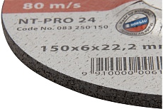 Диск шлифовальный армированный по стали NT-PRO 24 (150x6х22.2 мм) Norgau 083250150