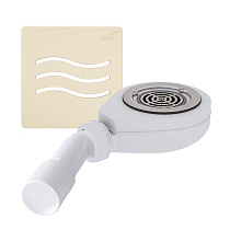 Сифон для поддона RGW S-016-1 Волна бежевый 90 мм 502411161-03