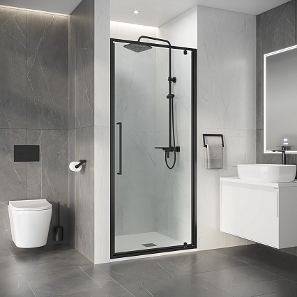Душевая дверь Niagara Nova 80x195 прозрачное, графит NG-35-8AGR