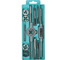 Набор метчиков и плашек Тундра М6 - М12, 12 предметов 2705960