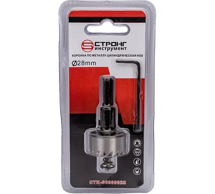 Стальная коронка по металлу HSS 28 мм Strong СТK-06300028