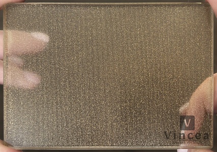 Душевая перегородка Vincea Walk-In VSW-7HS100GWG 100x200 матовое золото, с золотыми нитями