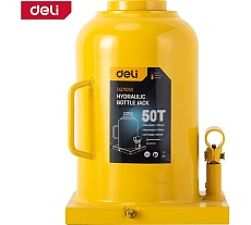 Домкрат бутылочный гидравлический 50т DQ71050 (высота подъема 280-470мм) Deli 130449