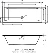 Акриловая ванна Riho Lugo Plug&Play 190x80 см R с монолитной панелью