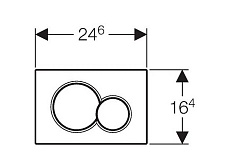 Кнопка смыва Geberit Sigma 01 115.770.21.5