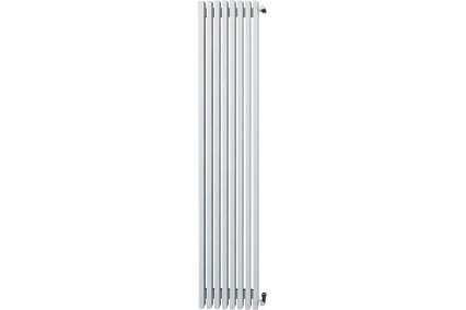 Cтальной трубчатый радиатор Loten Grey V 1750 10 секций, белый RAL9016, боковое подключение 061588