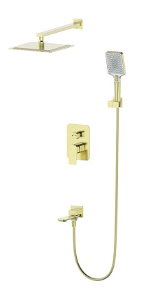 Душевой набор Wonzon&Woghand Diamond WW-88939011-BG брашированное золото