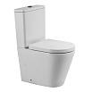 Унитаз-компакт BelBagno Flay-Tor BB2149T/BB2149CP-TOR безободковый, со смывом Торнадо, белый