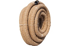 Дренажная труба Агросток ПНД 110 в фильтре из кокосового волокна (бухта 50 м) 13416