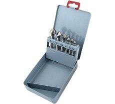 Набор зенковок 6.3-20.5 мм, Р18, конус 90 гр, ц/х, 6 шт CNIC 53874