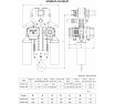 Цепная передвижная электрическая таль OCALIFT 10-04S г/п 10 тонн, высота 6 м, питание 380в OCA1004ST6m
