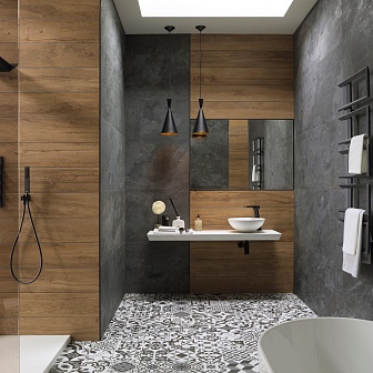 Плитка Porcelanosa Image (Mirage) Dark 40x80 см, 100293238