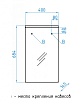 Зеркальный шкаф Style Line Альтаир 40x70 см белый ЛС-00000114