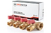 Коллектор с шаровыми кранами PROFACTOR в/н 3/4" х 4 вых 1/2"нар PF MV 264.4