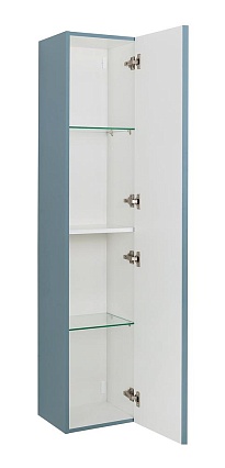 Шкаф пенал BelBagno Kraft 33 см эмаль, Голубой матовый KRAFT-1600-1A-SC-AO