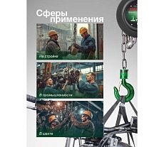 Механическая подвесная лебедка с фиксацией цепи натяжения Rockforce 1 т, длина цепи - 2,5м RF-TRC9010(16935)