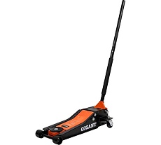 Гидравлический подкатной домкрат Gigant 3т низкий профиль, быстрый подъем, 2х цилиндровый, подхват-75мм, подъем-515мм, GSJL-3T