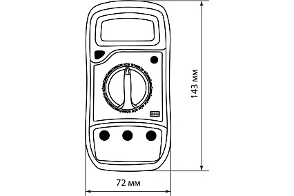 Цифровой мультиметр TDM МастерЭлектрик MAS830L SQ1005-0011