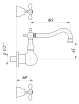 Смеситель для раковины Migliore Princeton Plus ML.PRP-8070.BR бронза