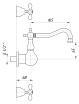 Смеситель для раковины Migliore Princeton Plus ML.PRP-8070.BR бронза