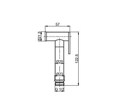 Гигиенический душ AQUAme AQM8511MB черный матовый