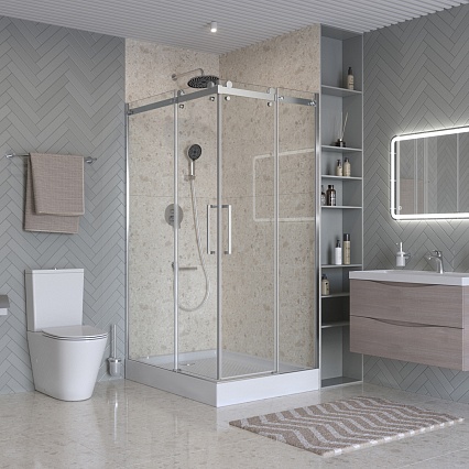 Душевой уголок BelBagno MARINO-2-AH-2-120/90-C-CR 120x90 прозрачный, хром