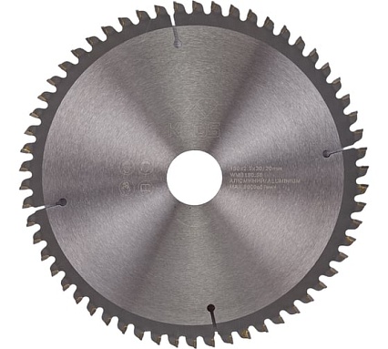 Диск пильный по цветным металлам и ламинату (190x30/20 мм; Z58) KEOS WMB190.58
