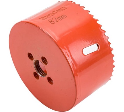Коронка биметаллическая по металлу 82 мм Vertextools 2525-82