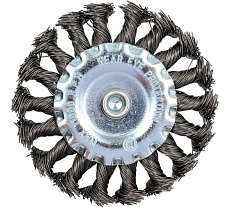 Щетка-крацовка дисковая со шпилькой стальная проволока, 100 мм GROSSMEISTER 21138002